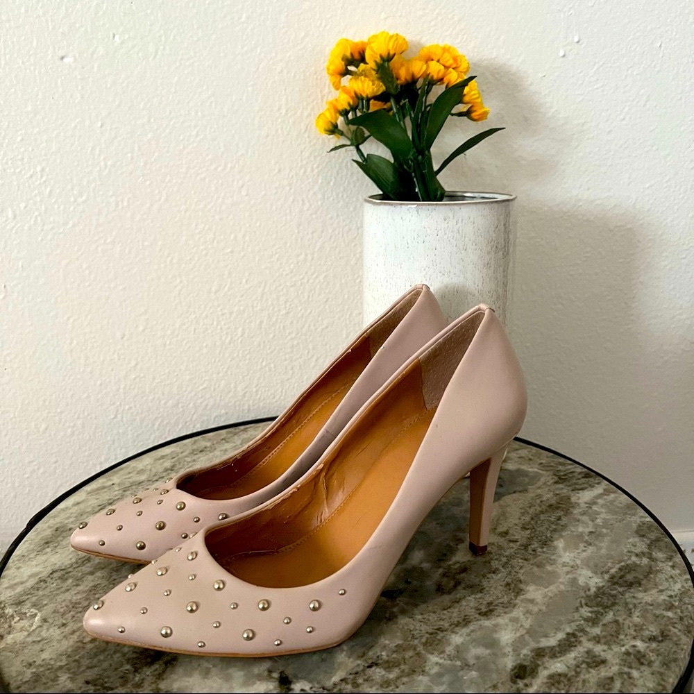 J. Crew Lavender Studded Pumps